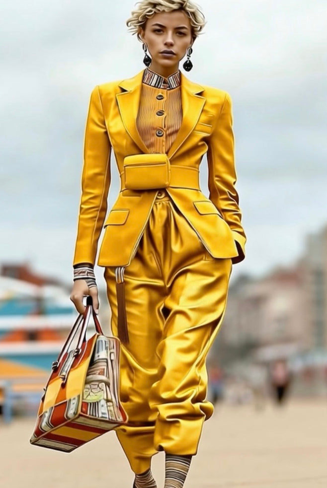 Yellow_Blazer_and_loose_Thin_Satin_Pant_Sets_Ashore-3
