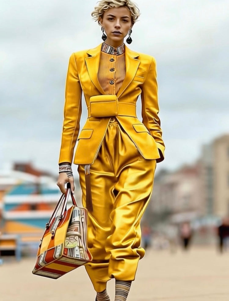 Yellow_Blazer_and_loose_Thin_Satin_Pant_Sets_Ashore-3