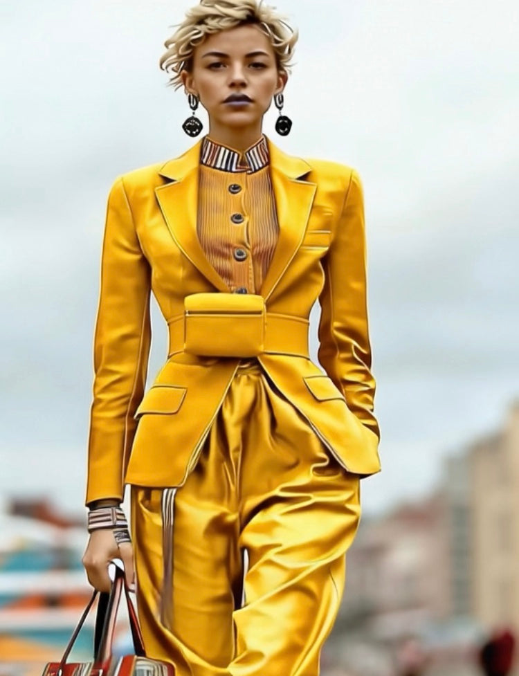 Yellow_Blazer_and_loose_Thin_Satin_Pant_Sets_Ashore-7