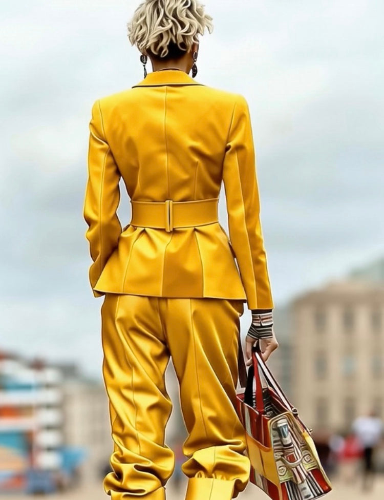 Yellow_Blazer_and_loose_Thin_Satin_Pant_Sets_Ashore-8