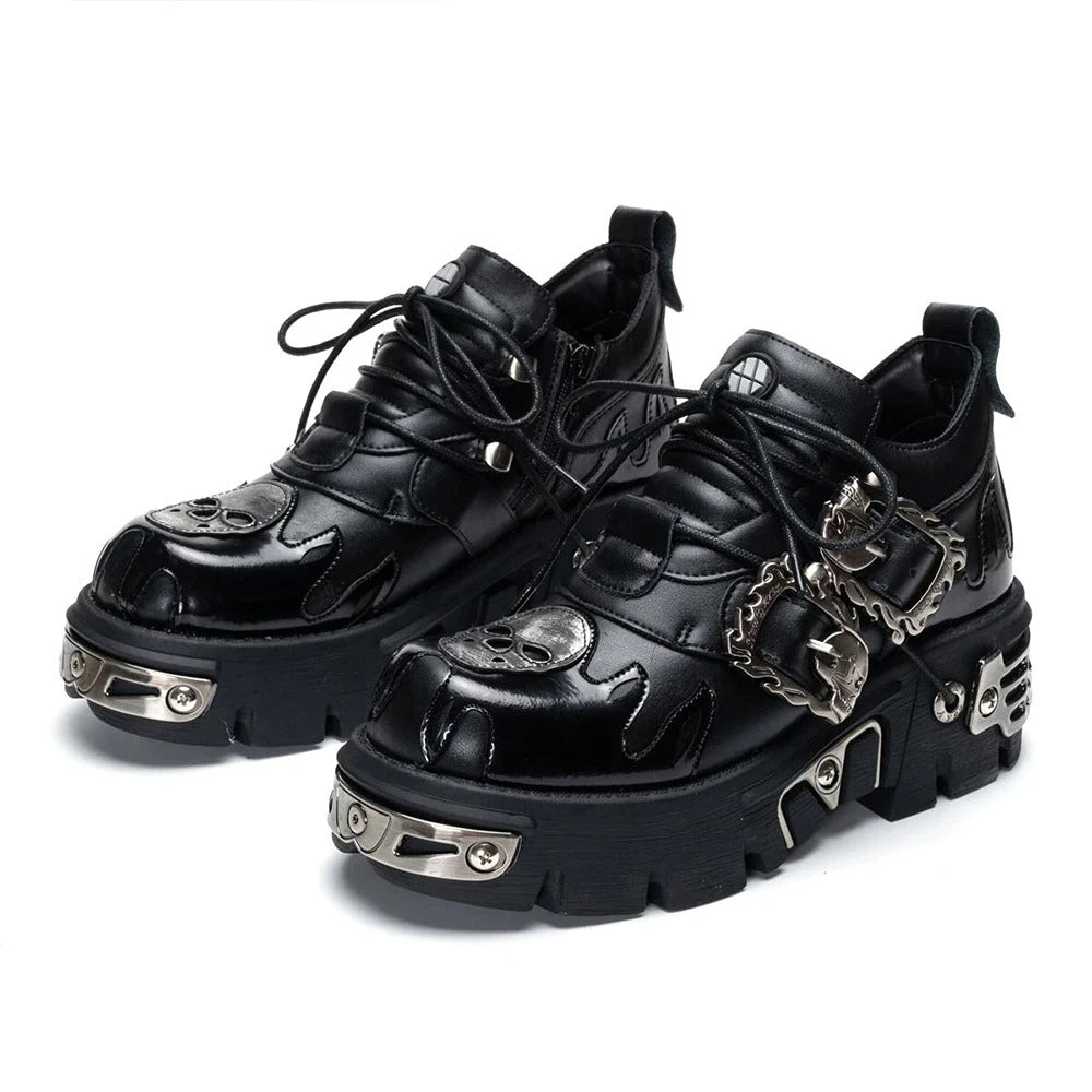 Ashore Biker Shop Men and Women Vintage Pun Biker Shoes