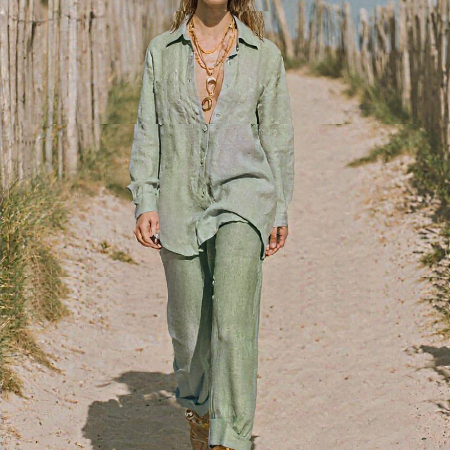 Fresh linen Pant -Shirt outfits