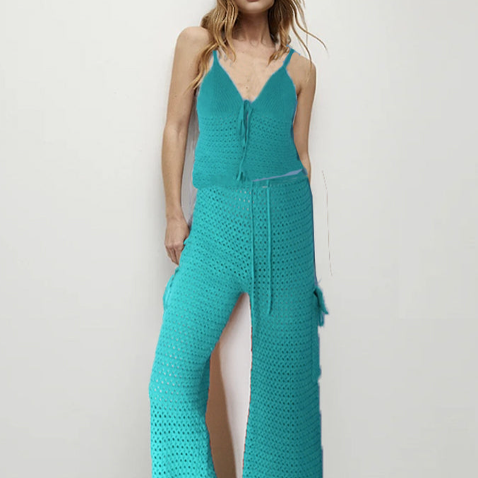 ASHORE Brand Cargo Beach Cotton Crochet Beach Sets Handmade Pieces