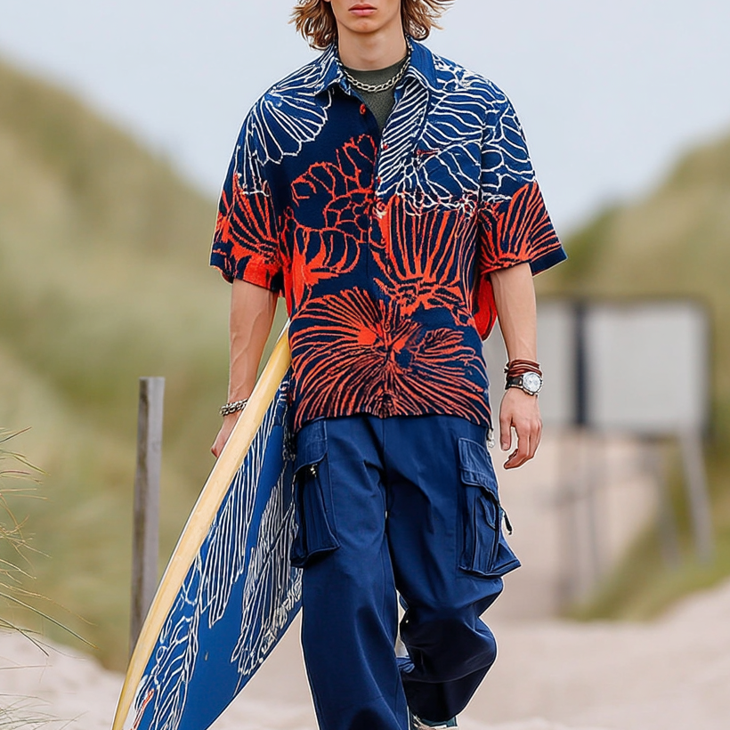 ASHORE®️ Tropical Series Modern Hawaii Shirts