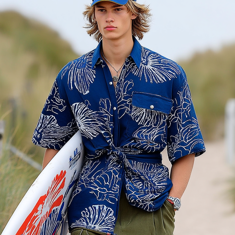 ASHORE®️ Tropical Series Modern Hawaii Shirts