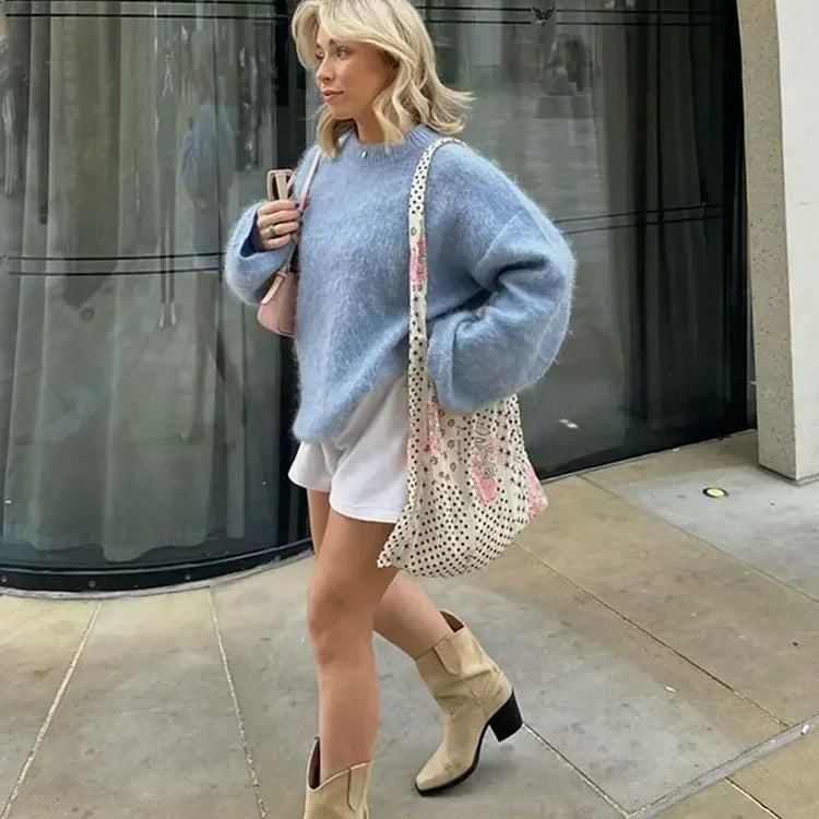 Ashore Shop Women’s Loose Mohair Sweater Jumper