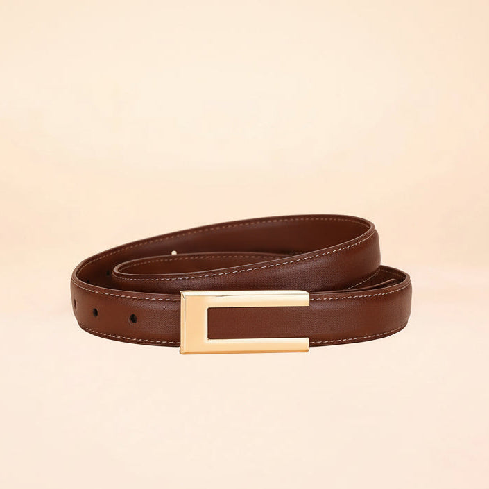 Ashore shop Genuine Leather Simple Belts Modern Women