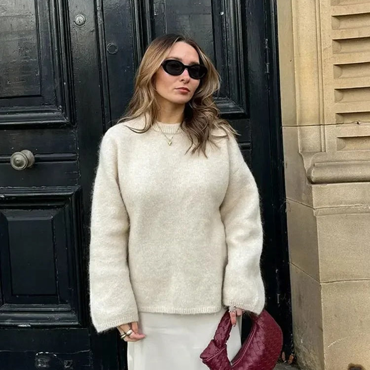 Ashore Shop Women’s Loose Mohair Sweater Jumper