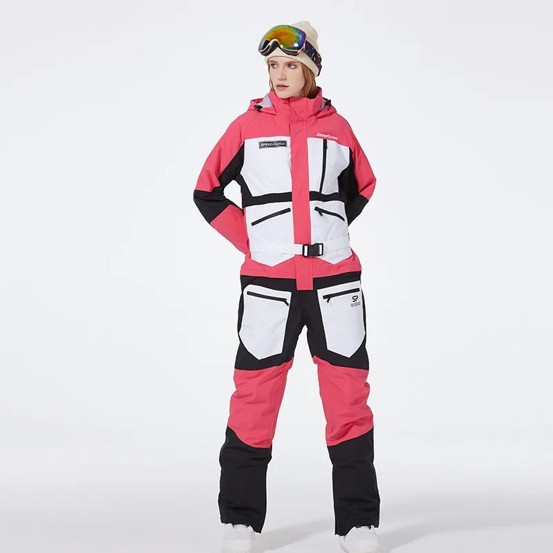 Winter Clothes Women Men Ski Suit One Pieces Snowboard Wear Waterproof Ski Jumpsuit