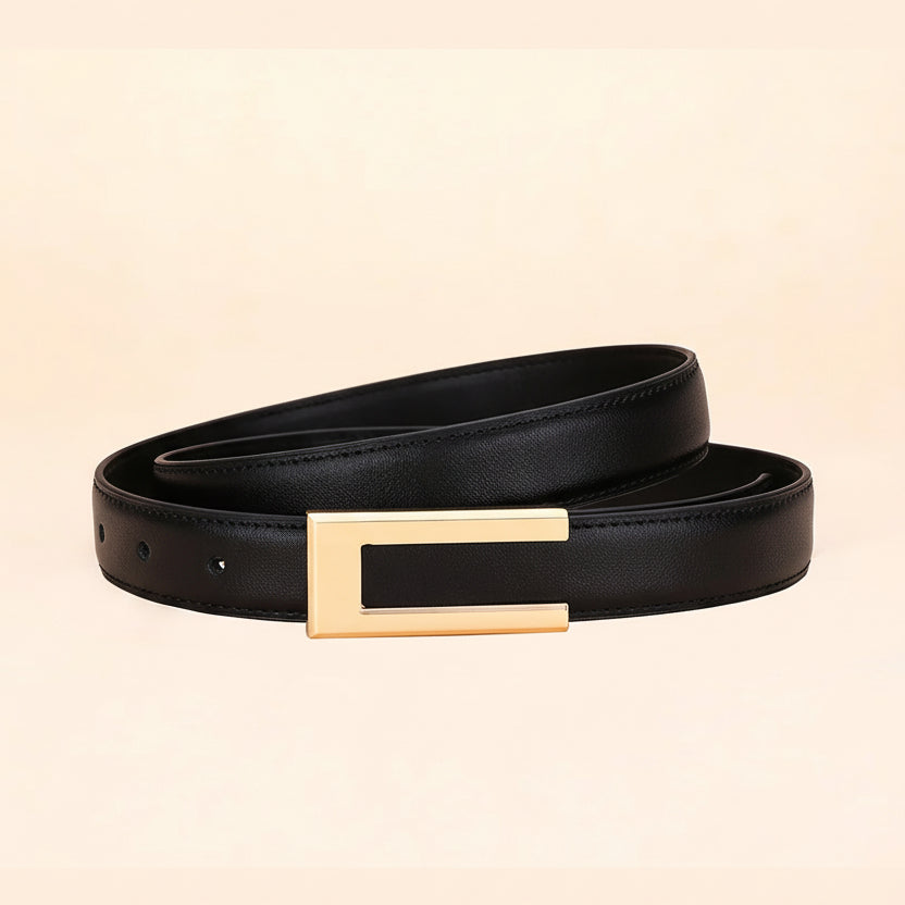 Ashore shop Genuine Leather Simple Belts Modern Women