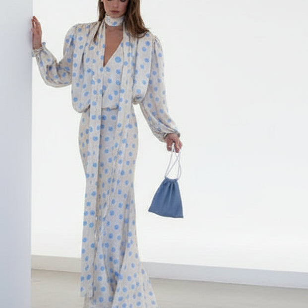 Classic Polka Dots dress is an elegant, vintage-inspired piece