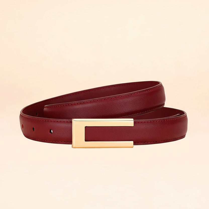 Ashore shop Genuine Leather Simple Belts Modern Women