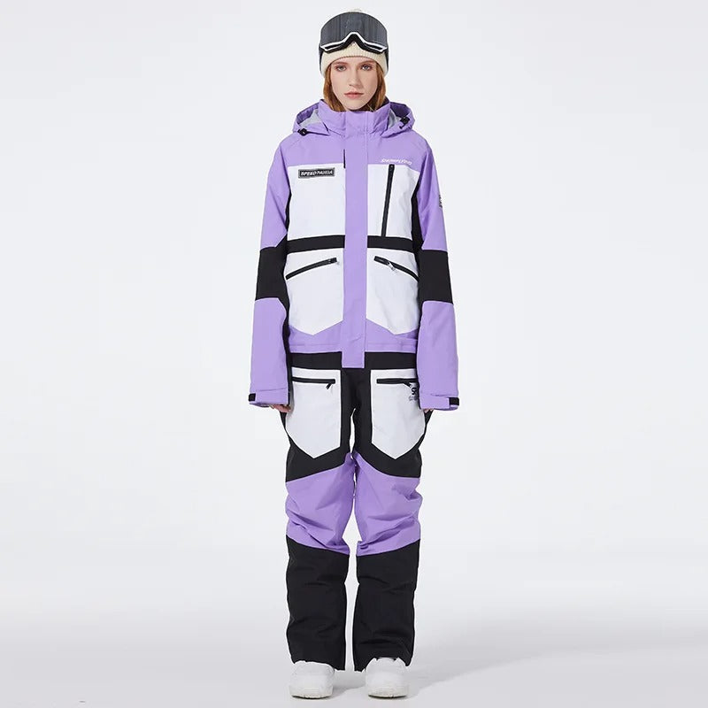 Winter Clothes Women Men Ski Suit One Pieces Snowboard Wear Waterproof Ski Jumpsuit