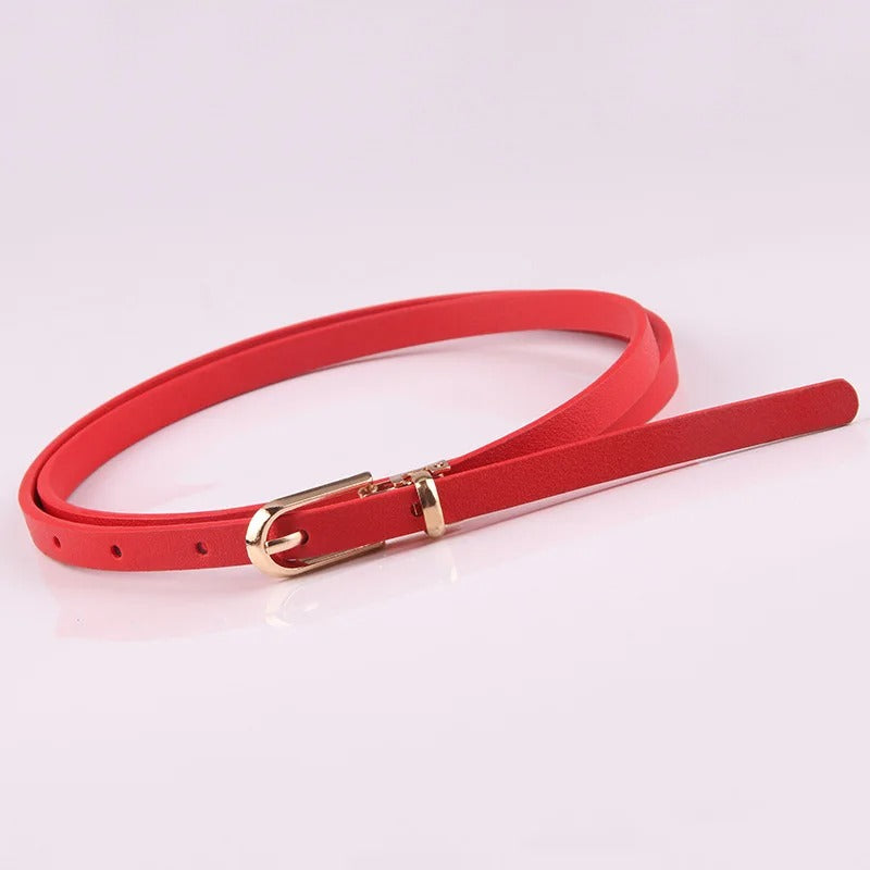 Women's Multiple Colors Thin Belts
