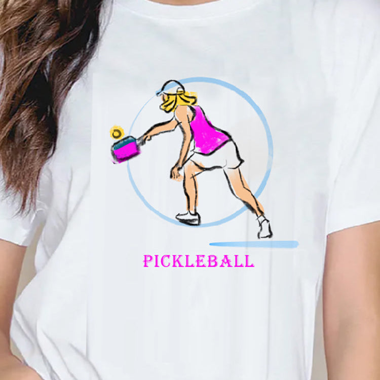 Camisetas de Pickleball para parejas, talla europea, camiseta de secado rápido, para hombre y mujer, diseño original estampado, regalo, camiseta