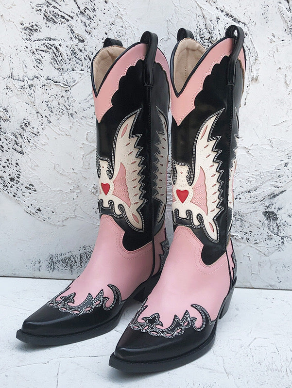 2022 New Cowgirl Boots pointed toe embroideryCowboy Boots for women