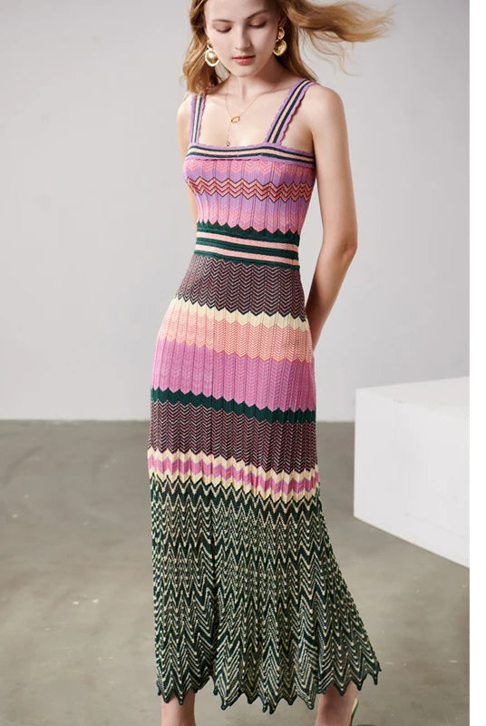 2024_Ashore_Boutique_Lt_Luxury_Silk_Filament_Knitted_Dress_New_Women-3