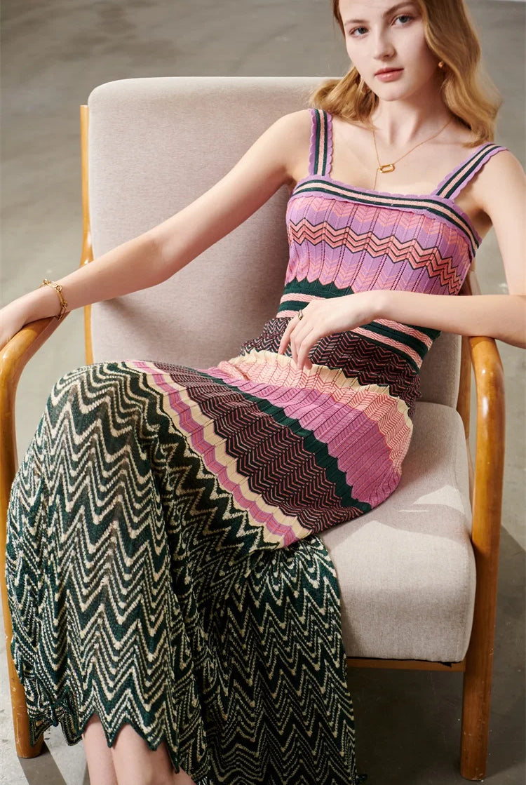 2024_Ashore_Boutique_Lt_Luxury_Silk_Filament_Knitted_Dress_New_Women-2