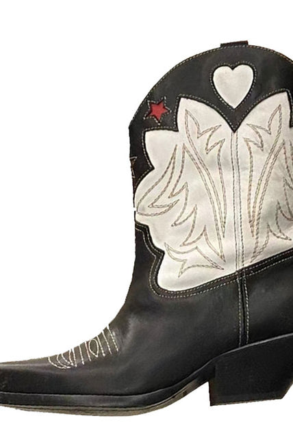 High Quality Western Cowgirl Boots Pointed Toe Short Boot