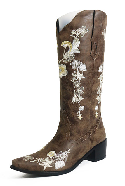 Cowgirl Boots Western Cowboy Long Winter Autumn Boots For Women 2022