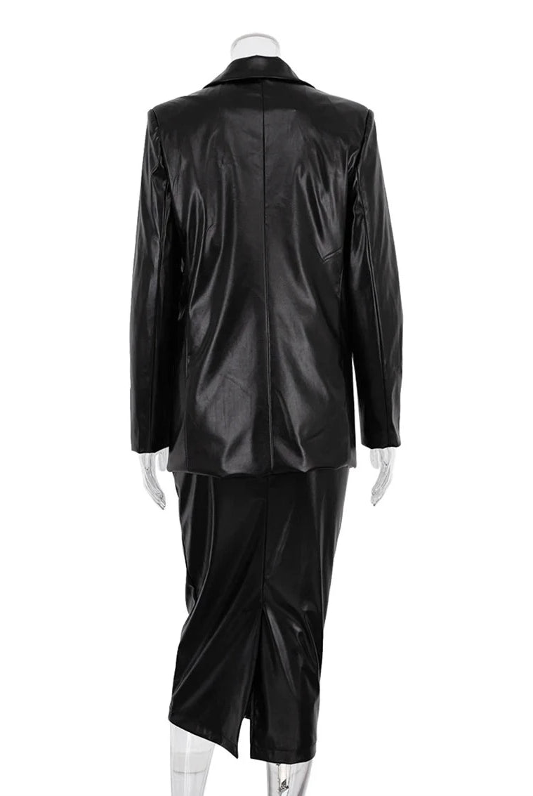 Ashore-Shop-Black-Pu-Leather-Skirt-Sets-For-Women-2-Pieces-Elegant-Long-Sleeve-Blazers-With_Skirt-4