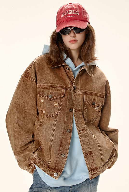 Ashore_Shop_washed_ripped_denim_jacket_for_women_spring_style_Vintage_jacket1