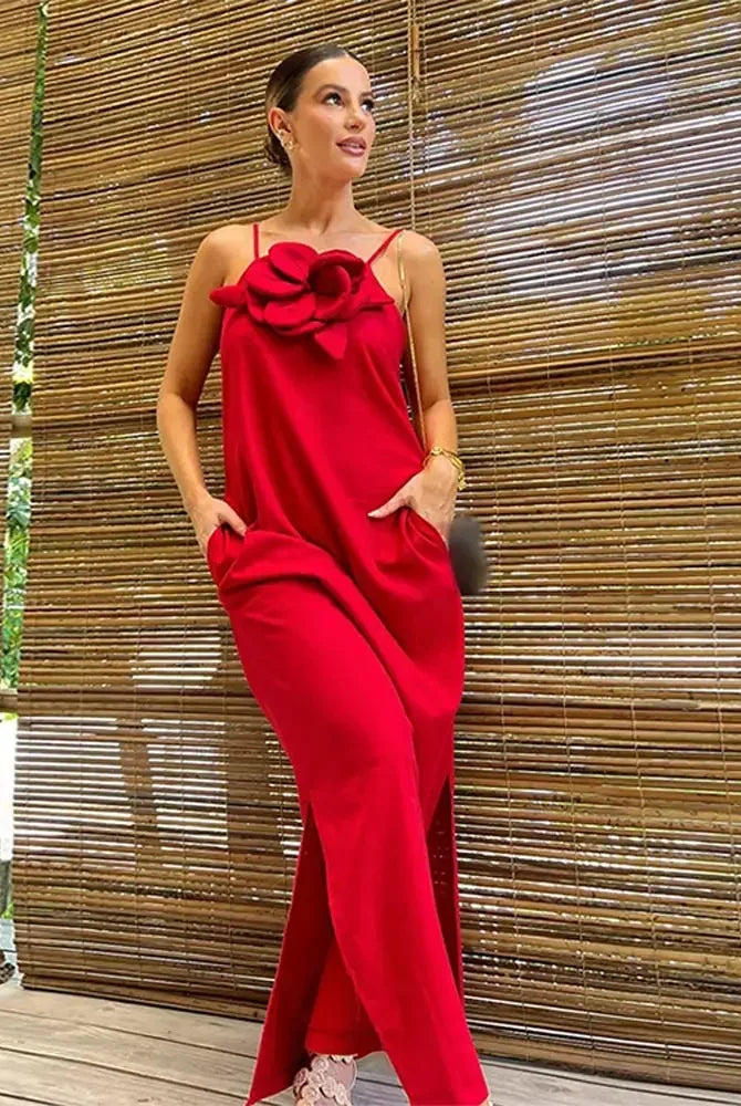 Ashore_shop_Womens_Cocktails_Party_Dresses_Summer_3d_Flower_Red_Midi_Dress-4