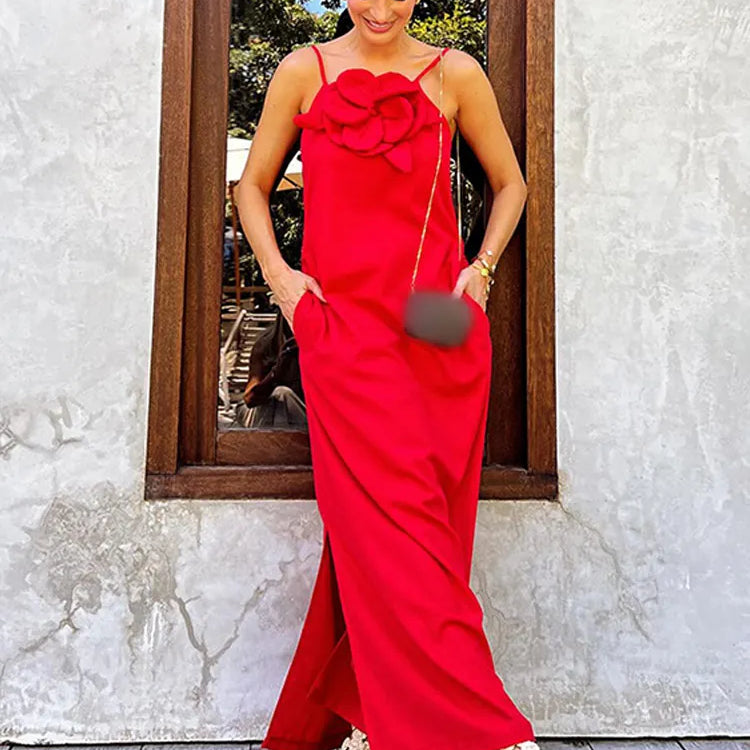 Ashore_shop_Womens_Cocktails_Party_Dresses_Summer_3d_Flower_Red_Midi_Dress-6