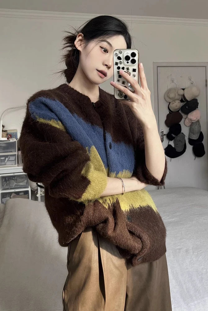 Ashoreshop-Vintage-Japan-Patchwork-Cardigan-Women-Fall-Winter-Lazy-Wind-Knitted-Sweater-Coat-Harajuku-Retro-Casual-4