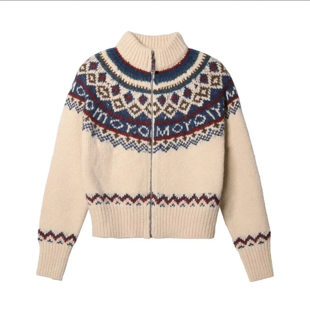 Ashoreshop-Vintage-Zipper-Women-Cardigan-Fair-Isle-Sweater-Half-High-Collar-Long-Sleeve-Knitwear-1-2