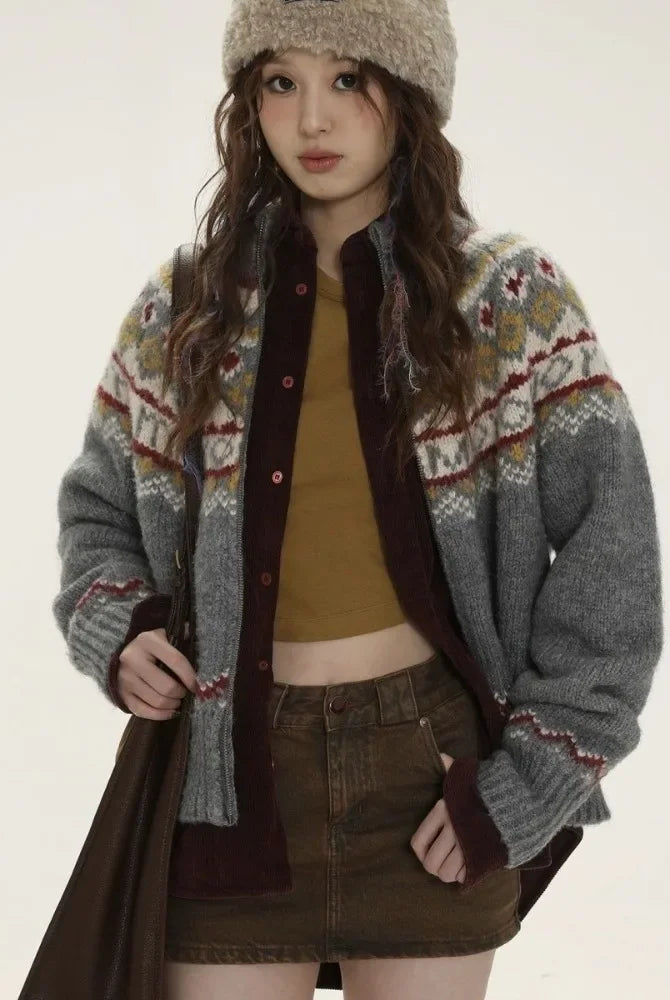 Ashoreshop-Vintage-Zipper-Women-Cardigan-Fair-Isle-Sweater-Half-High-Collar-Long-Sleeve-Knitwear-16