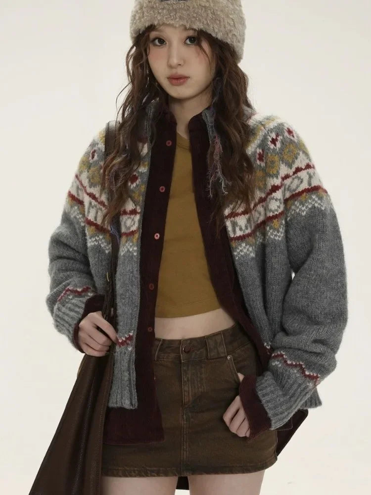 Ashoreshop-Vintage-Zipper-Women-Cardigan-Fair-Isle-Sweater-Half-High-Collar-Long-Sleeve-Knitwear-16