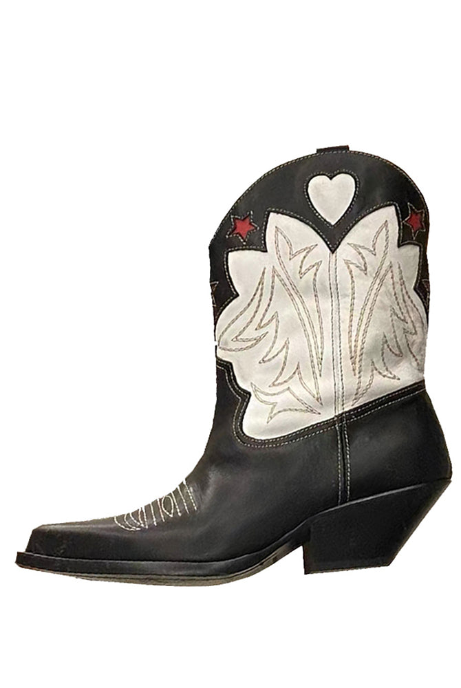 High Quality Western Cowgirl Boots Pointed Toe Short Boot