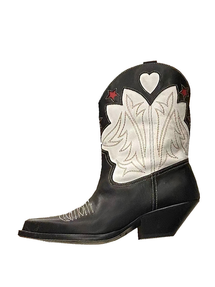 High Quality Western Cowgirl Boots Pointed Toe Short Boot
