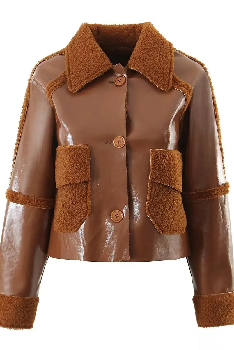 Ashoreshop-womens-leather-jackets-Shiny-short-leather-coats3