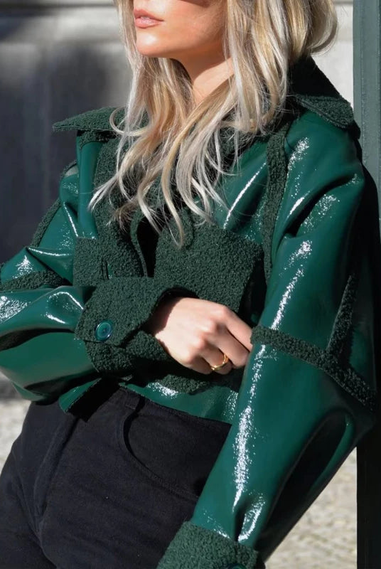 Ashoreshop-womens-leather-jackets-Shiny-short-leather-coats4