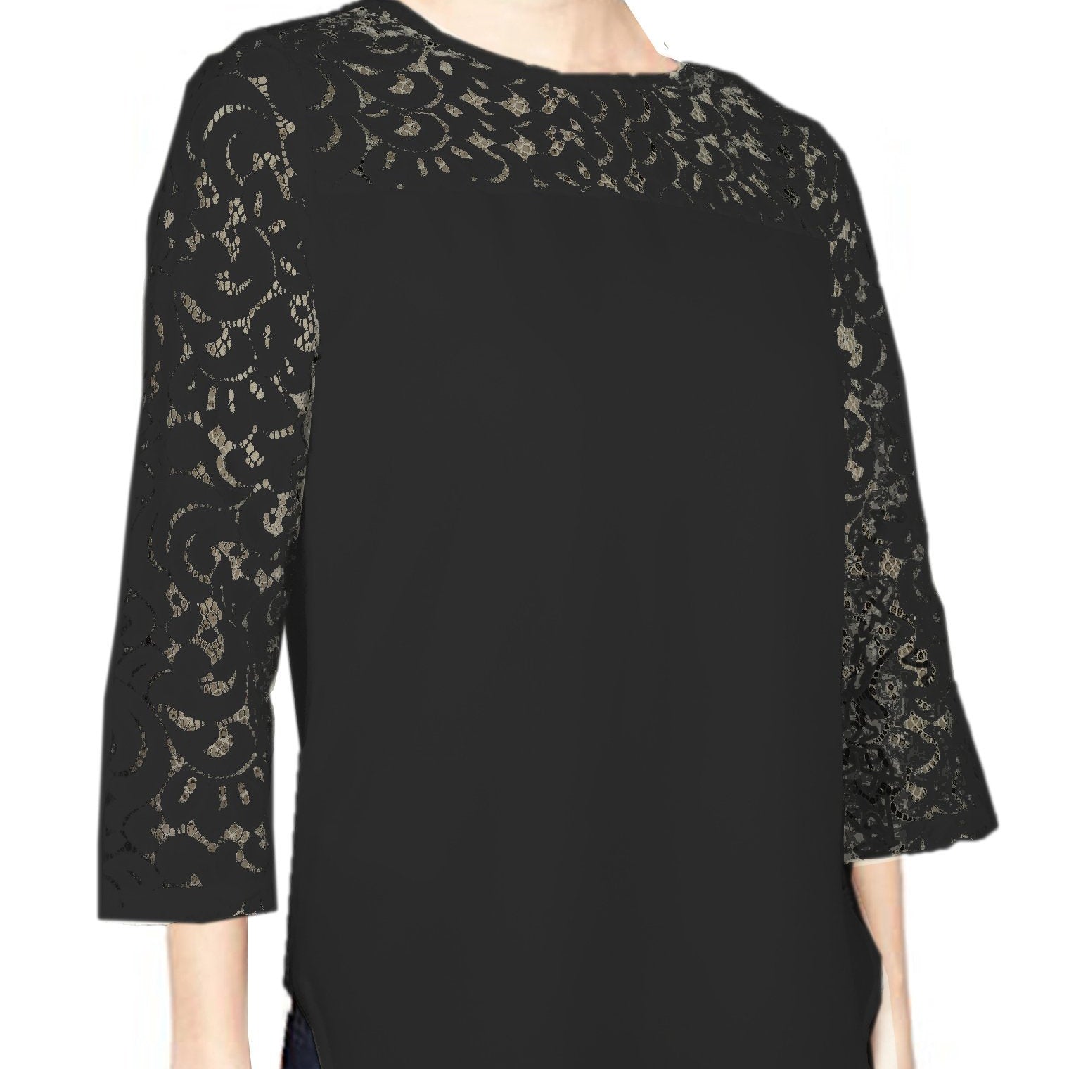 ASHORE WOMENS ELEGANT SHOULDER COTTON LACE TOPS