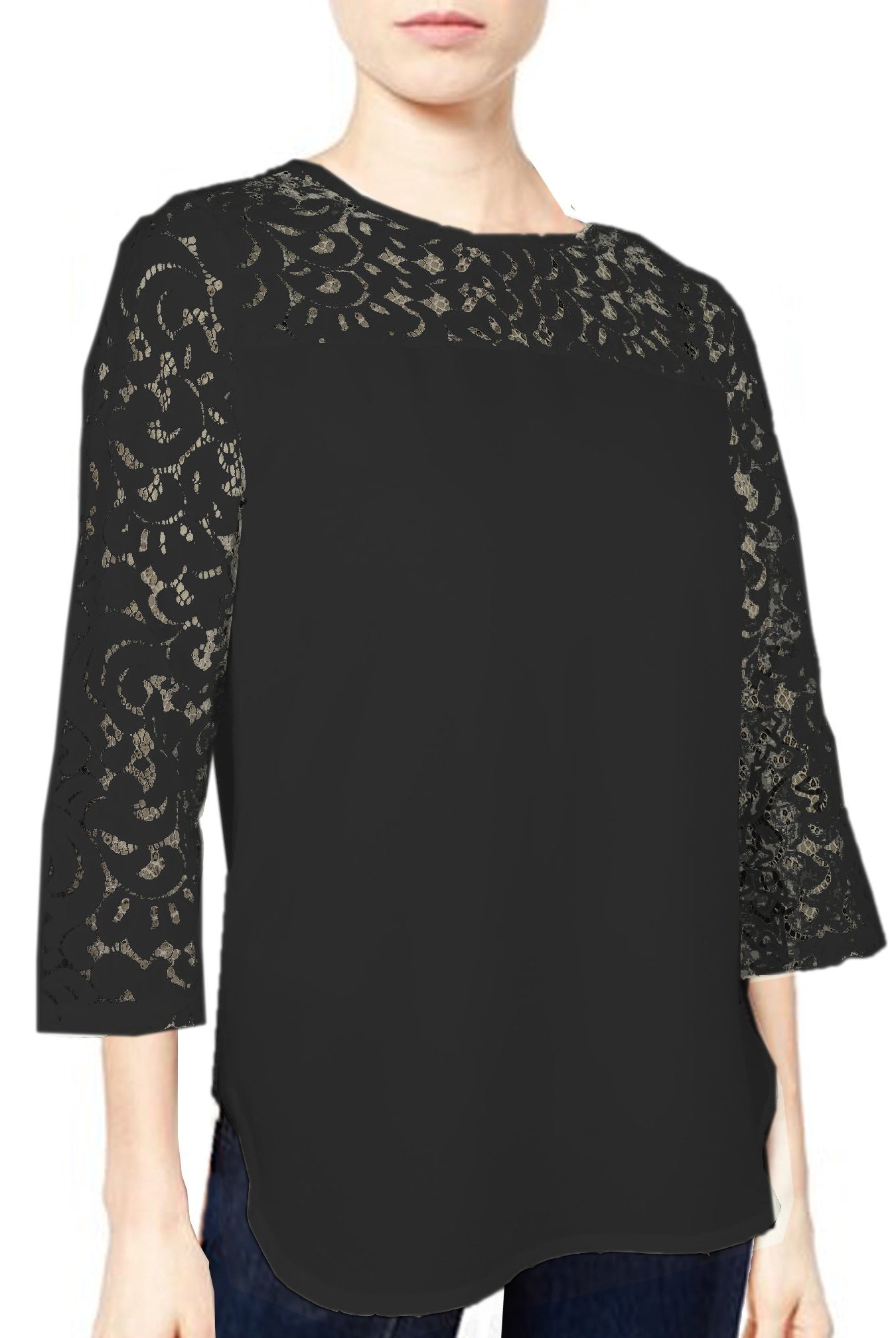 ASHORE WOMENS ELEGANT SHOULDER COTTON LACE TOPS