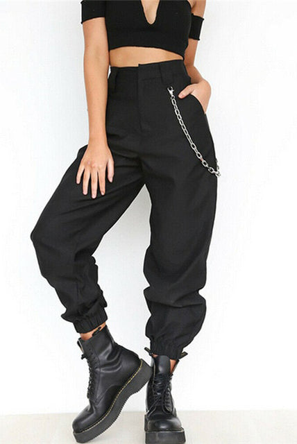 Women Hip Pants Roomy Pant Athleisure Pant on Sale ASHORESHOP Black Khaki Women Casual High Waist Cargo Comfortable Roomy