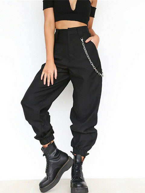 Women Hip Pants Roomy Pant Athleisure Pant on Sale ASHORESHOP Black Khaki Women Casual High Waist Cargo Comfortable Roomy