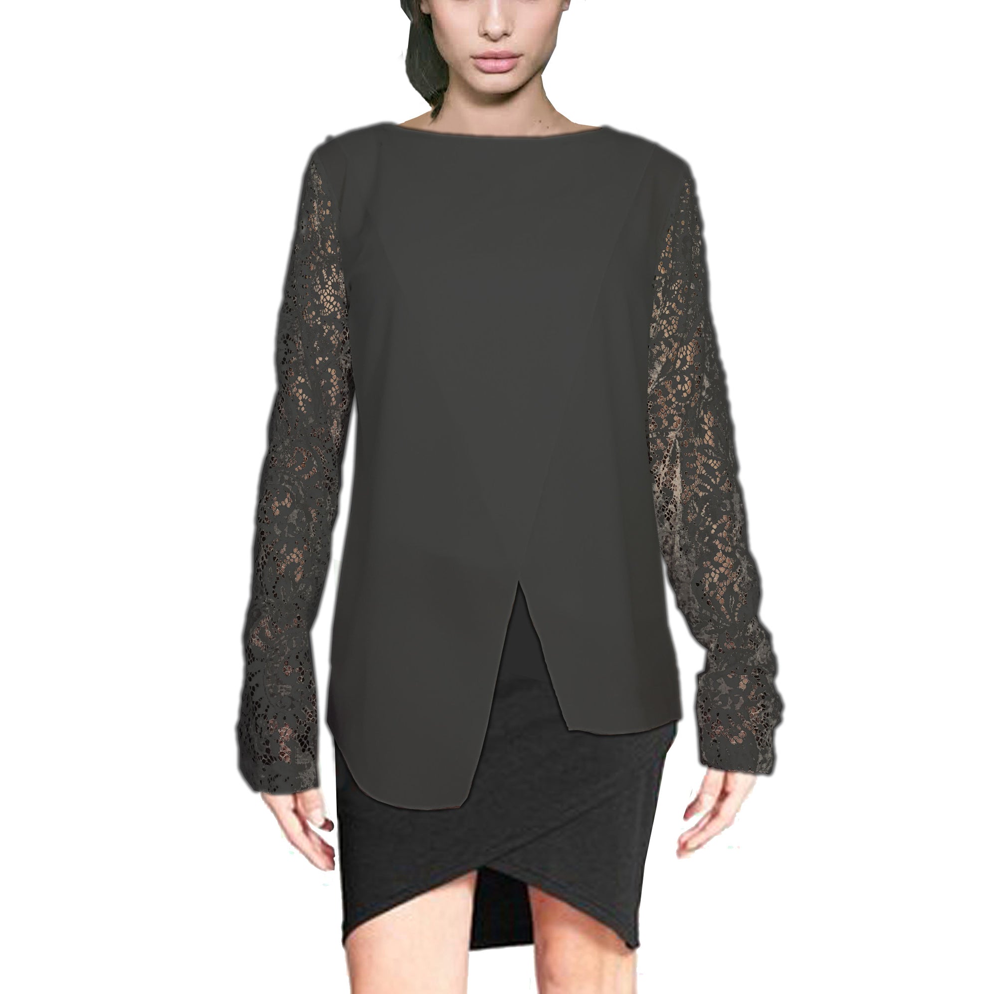 ASHORE WOMENS APART LACE BLOUSE TOPS