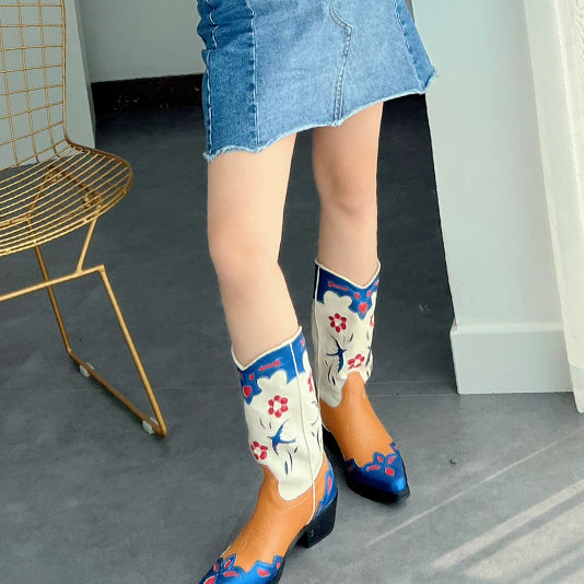 Ashore Western Shop Cowgirl Boots knight boots women's embroidery western Boots