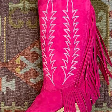 Boots CowGirls Fringe TasselEmbroidered Western Boots For Women Cowboy Boots