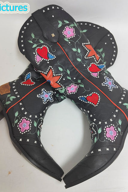 Cowgirls-Cowboy-Ashoreshop-Women-Western-Boots-Heart-Floral-Mid-Calf-Stacked-Heeled-Platform-Embroidery-Shoes-Ridding-Boots