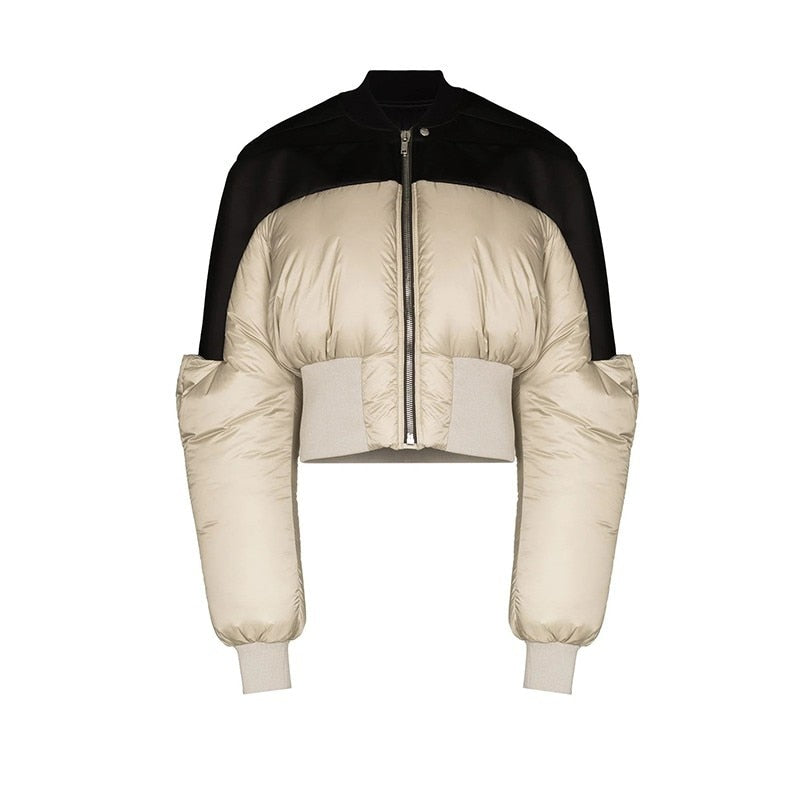 Winter Coat Women's Jackets Shawl Collar  Short Denim baseball coat