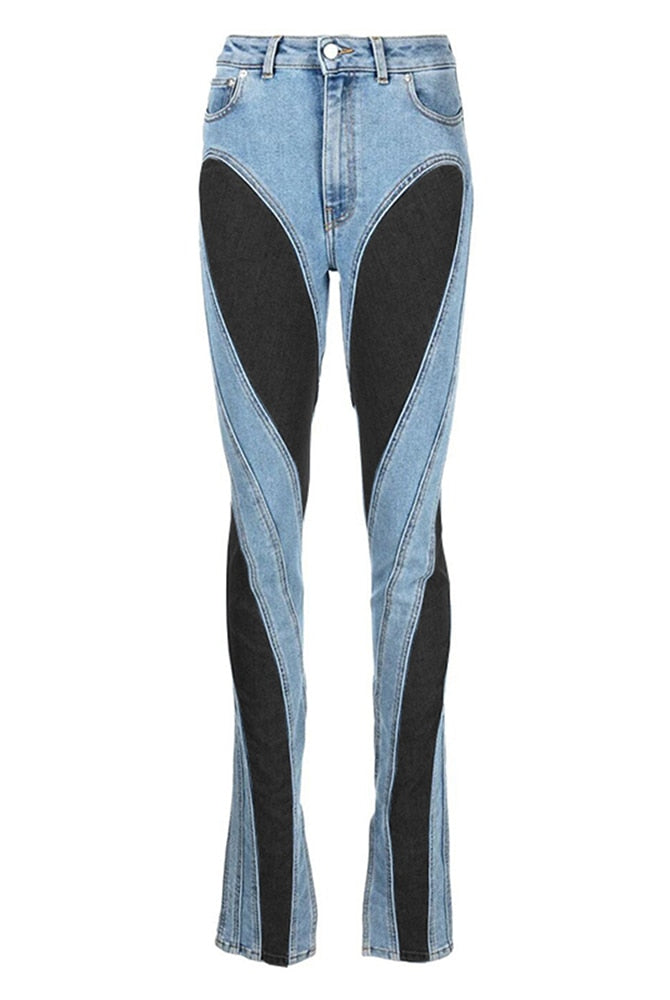 Ashore Shop Stretch Slim Denim Pants Leggings Slim Denim Women's Jeans Slim Deconstruct Long Denim Pants Autumn 2023 New