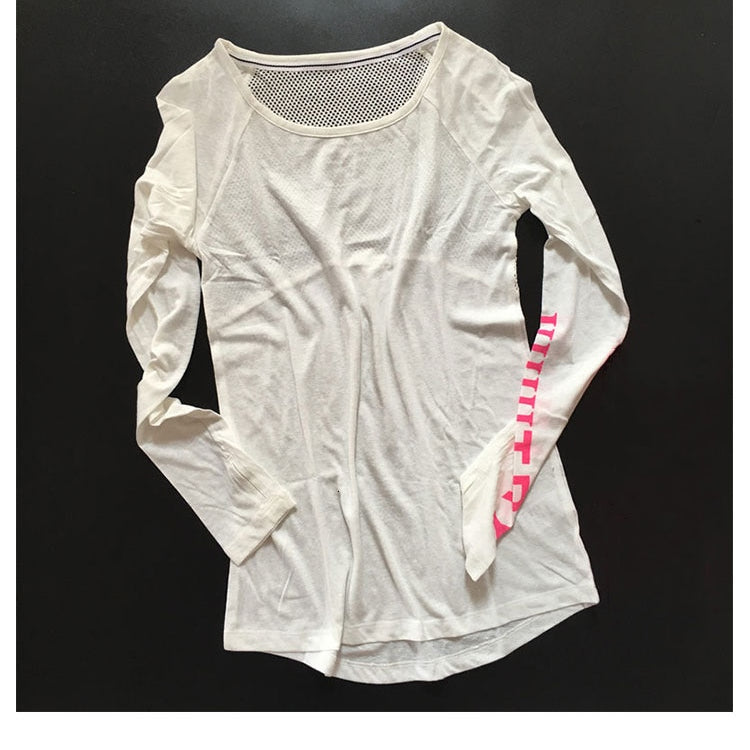 Fitness Yoga Shirt Breathable Sportswear Women T Shirt Sport Yoga Top Quick-Dry Running Shirt Gym Sport Shirt Jacket