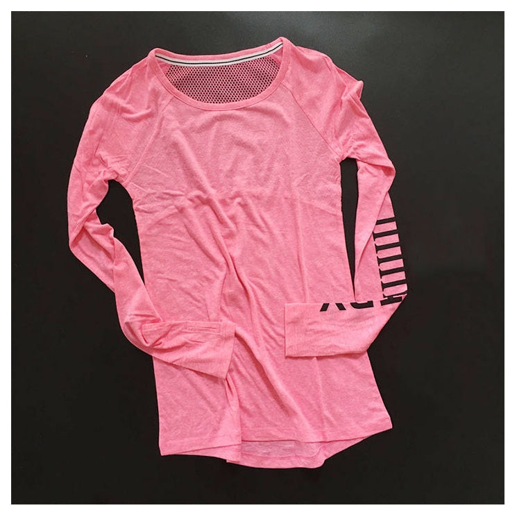 Fitness Yoga Shirt Breathable Sportswear Women T Shirt Sport Yoga Top Quick-Dry Running Shirt Gym Sport Shirt Jacket