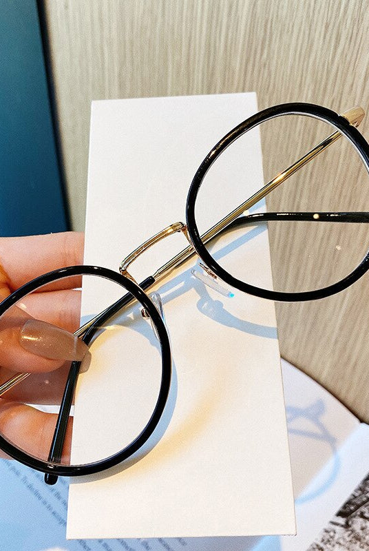 Ashore Vision Center Round Glasses Frame Men Women Metal Glasses Frames