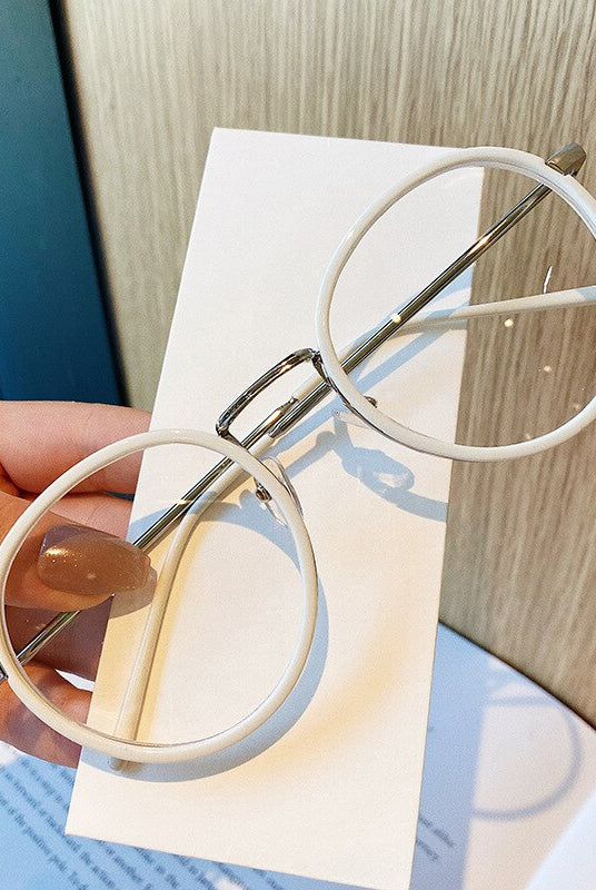 Ashore Vision Center Round Glasses Frame Men Women Metal Glasses Frames